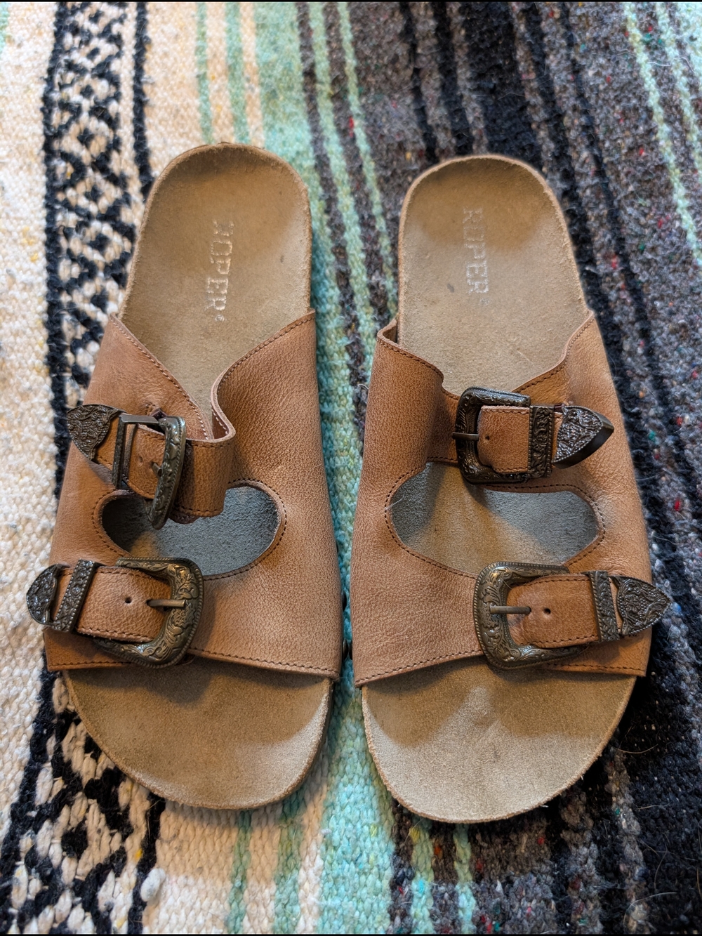 Roper Women's Double-Buckle Slide Sandals